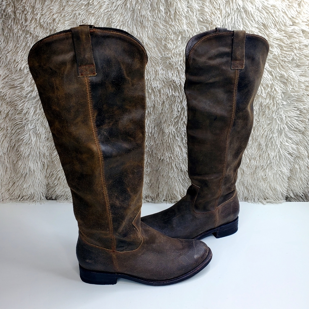 Dolce Vita Knee High Distressed Leather Boots